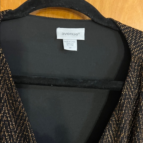 Avenue Dresses & Skirts - Avenue Women's Black and Gold Blazer